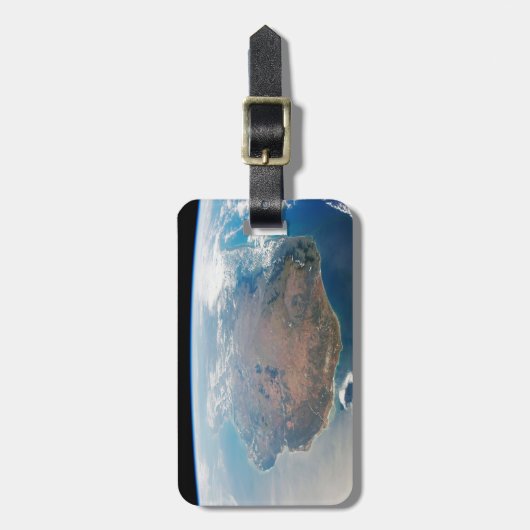 Het eiland Madagaskar. Bagagelabel (Voorkant verticaal)