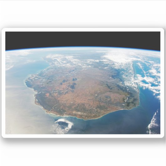 Het eiland Madagaskar. Sticker (Voorkant)