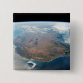 Het eiland Madagaskar. Vierkante Button 5,1 Cm (Voorkant)