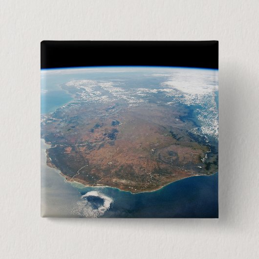 Het eiland Madagaskar. Vierkante Button 5,1 Cm (Voorkant)