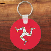 Het eiland Man Sleutelhanger (Voorkant)