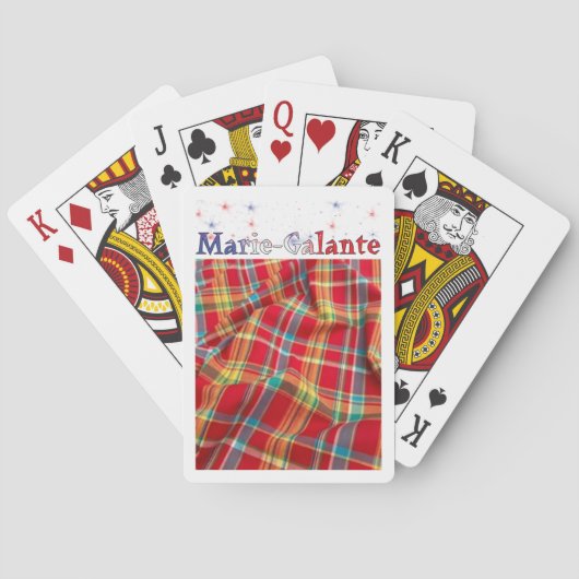 het eiland Marie-Galante Pokerkaarten (Achterkant)
