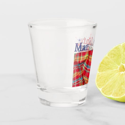 Het eiland Marie-Galante Shot Glas (Links)