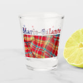 Het eiland Marie-Galante Shot Glas (Voorkant)