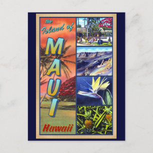 Het eiland Maui Hawaii Briefkaart