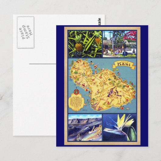Het eiland Maui Hawaii Briefkaart (Voorkant / Achterkant)