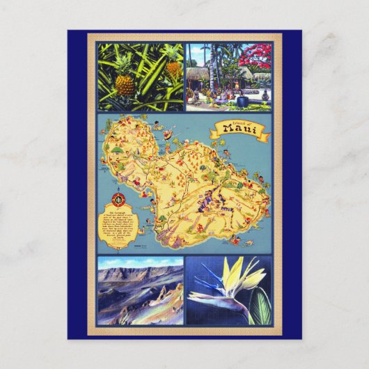 Het eiland Maui Hawaii Briefkaart (Voorkant)