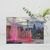 Het eiland met kerst in Pigeon Forge Feestdagenkaart (Staand voorkant)