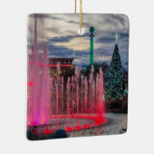 Het eiland met kerst in Pigeon Forge Keramisch Ornament (Rechts)