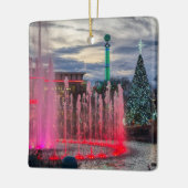 Het eiland met kerst in Pigeon Forge Keramisch Ornament (Links)