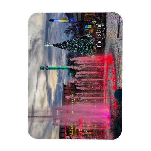 Het eiland met kerst in Pigeon Forge Magneet (Verticaal)