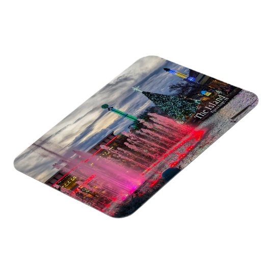 Het eiland met kerst in Pigeon Forge Magneet (Linkerzijde)