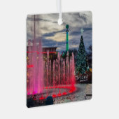 Het eiland met kerst in Pigeon Forge Metalen Ornament (Voorkant Rechts)