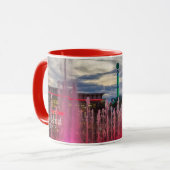 Het eiland met kerst in Pigeon Forge Mok (Voorkant links)