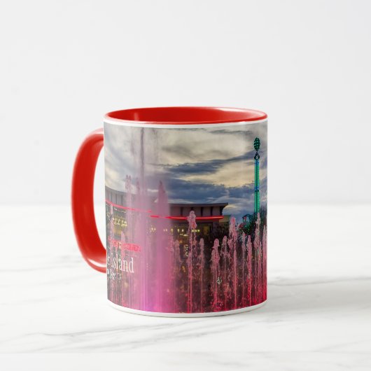 Het eiland met kerst in Pigeon Forge Mok (Voorkant links)