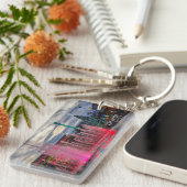 Het eiland met kerst in Pigeon Forge Sleutelhanger (Voorkant Rechts)