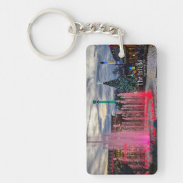 Het eiland met kerst in Pigeon Forge Sleutelhanger