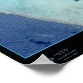 Het eiland Midway-satelliet-poster Poster (Hoek)