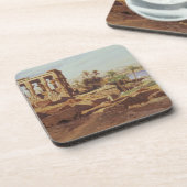 het eiland Philae, 1866 (w/c) Bier Onderzetter (Linkerzijde)