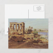 het eiland Philae, 1866 (w/c) Briefkaart (Voorkant / Achterkant)