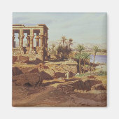 het eiland Philae, 1866 (w/c) Magneet (Voorkant)