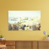 Het eiland Philae kijkt naar de Nijl Canvas Afdruk (Insitu (Woonkamer))