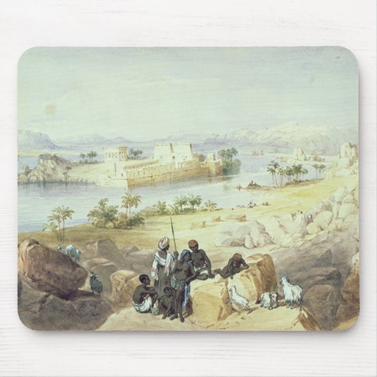 Het eiland Philae kijkt naar de Nijl Muismat (Voorkant)
