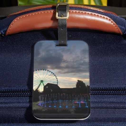 Het eiland Pigeon Forge Bagagelabel (Voorkant Insitu 2)