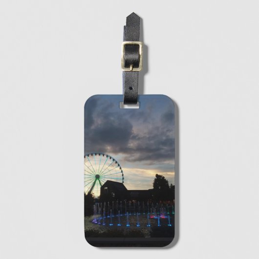 Het eiland Pigeon Forge Bagagelabel (Voorkant (verticaal))