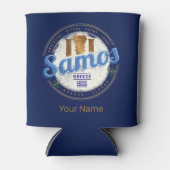 Het eiland Samos in Griekenland heeft de vakantie Blikjeskoeler (Voorkant)