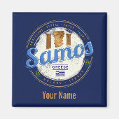 Het eiland Samos in Griekenland heeft de  vakantie Magneet (Voorkant)