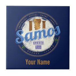 Het eiland Samos in Griekenland heeft de  vakantie Tegeltje