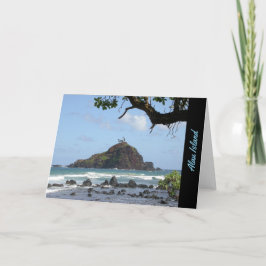 Het Eiland van Alau, Hana, het Wenskaart van Maui Kaart