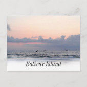 Het Eiland van Bolívar van het strand van Briefkaart (Voorkant)