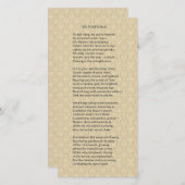 "Het eiland van de dichter" Prachtig 19e eeuw. Ged (Voorkant / Achterkant)