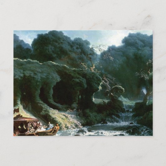 Het eiland van de liefde van Jean Honore Fragonard Briefkaart (Voorkant)