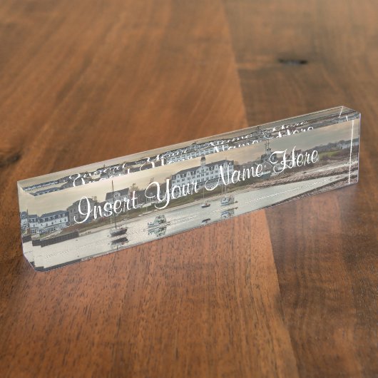 Het Eiland van het blok, Rhode Island Naambordje (Zijkant)