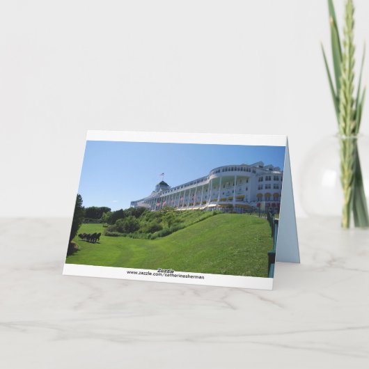 Het Eiland van Mackinac, Michigan, Kaart (Achterkant)