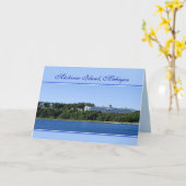 Het Eiland van Mackinac, Michigan, Kaart (Gele Bloem)