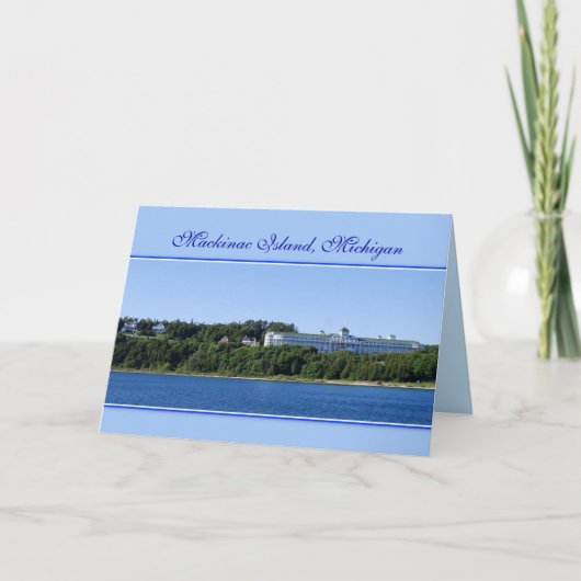 Het Eiland van Mackinac, Michigan, Kaart (Voorkant)