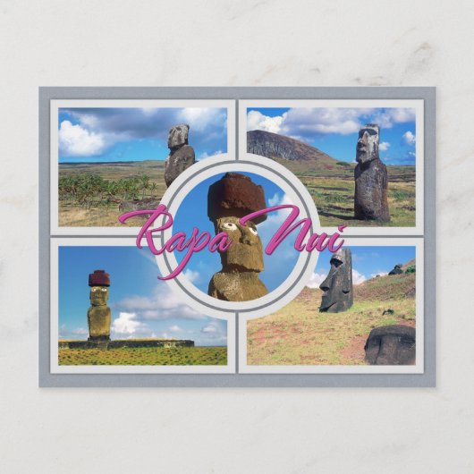 Het eiland van Pasen (Rapa Nui) Briefkaart (Voorkant)