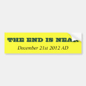 HET EIND IS NEAR, 21 december 2012 AD Bumpersticker (Voorkant)