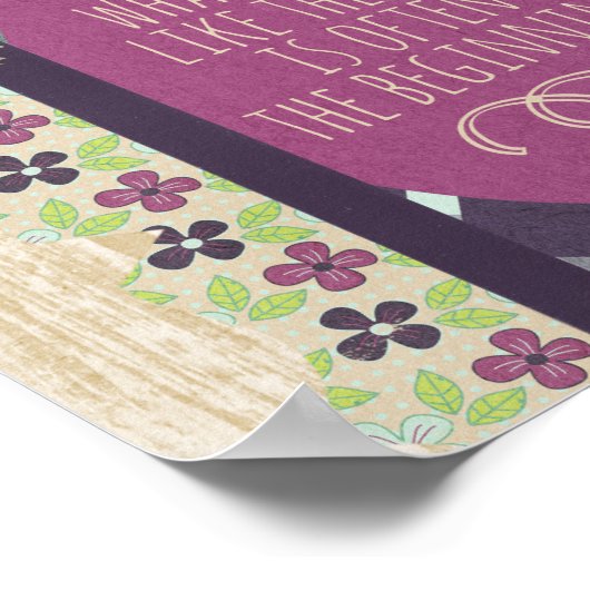 Het eind is vaak het beginnende Poster (Hoek)