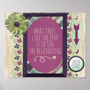 Het eind is vaak het beginnende Poster