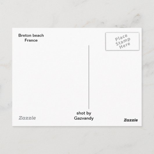 Het eind van de dag briefkaart (Achterkant)