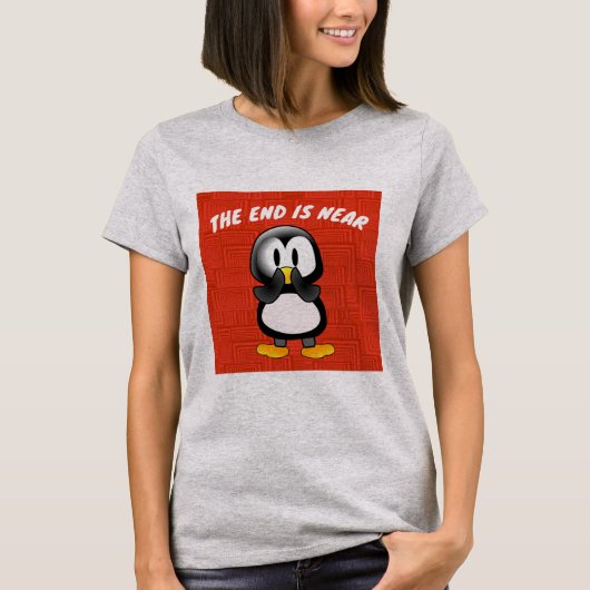 HET EIND VAN DE PENGUIN IS NORMAAL T-SHIRS T-SHIRT (Voorkant)