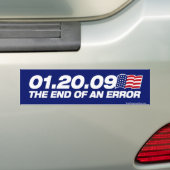 Het eind van een Bumpersticker van de Fout (Op auto)