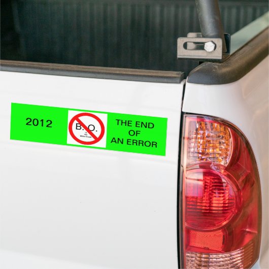 Het eind van een Fout Bumpersticker (Op Truck)