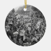 Het eind van WW2 Keramisch Ornament (Voorkant)