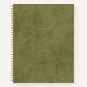 Het Einde | Aangepaste Verhalenverteller Groen Dag Notitieboek (Voorkant)